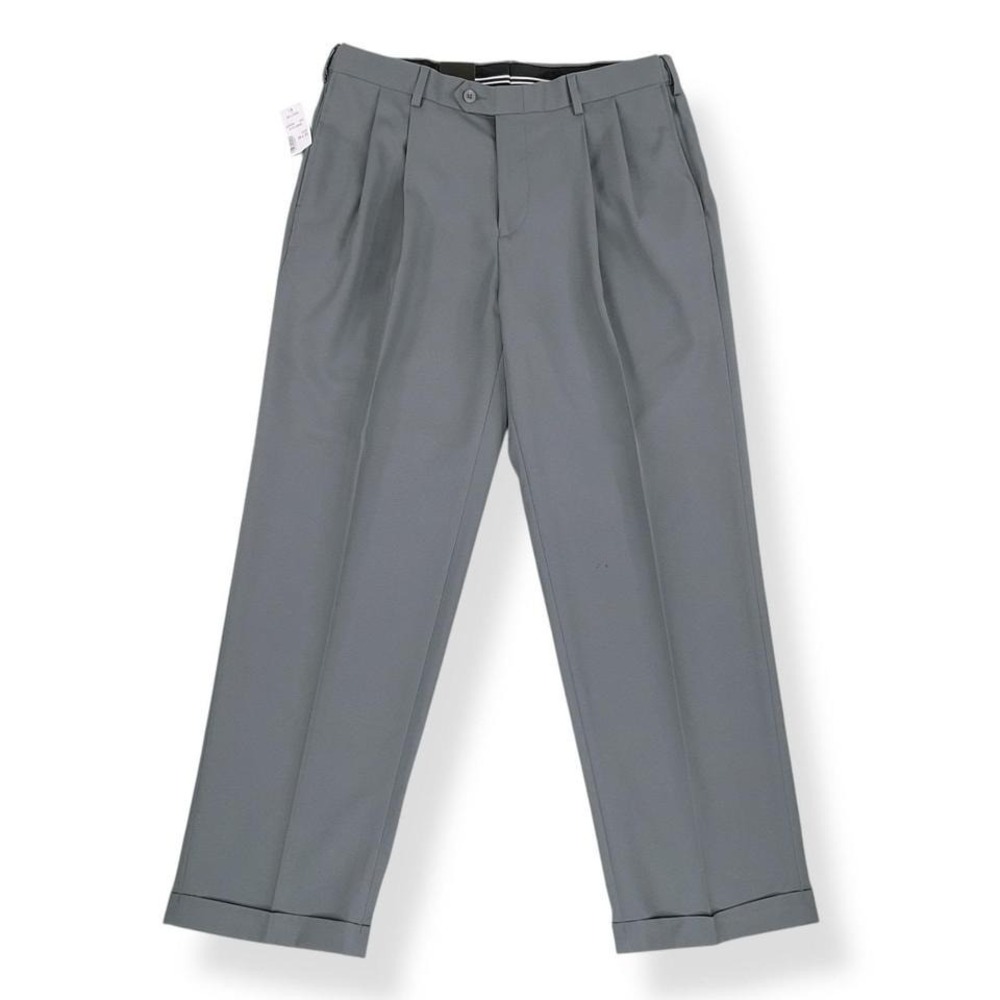 Jos A Bank Pants Mens 34x29 Traditional Fit Cuff Dress Traveler Performance NWT